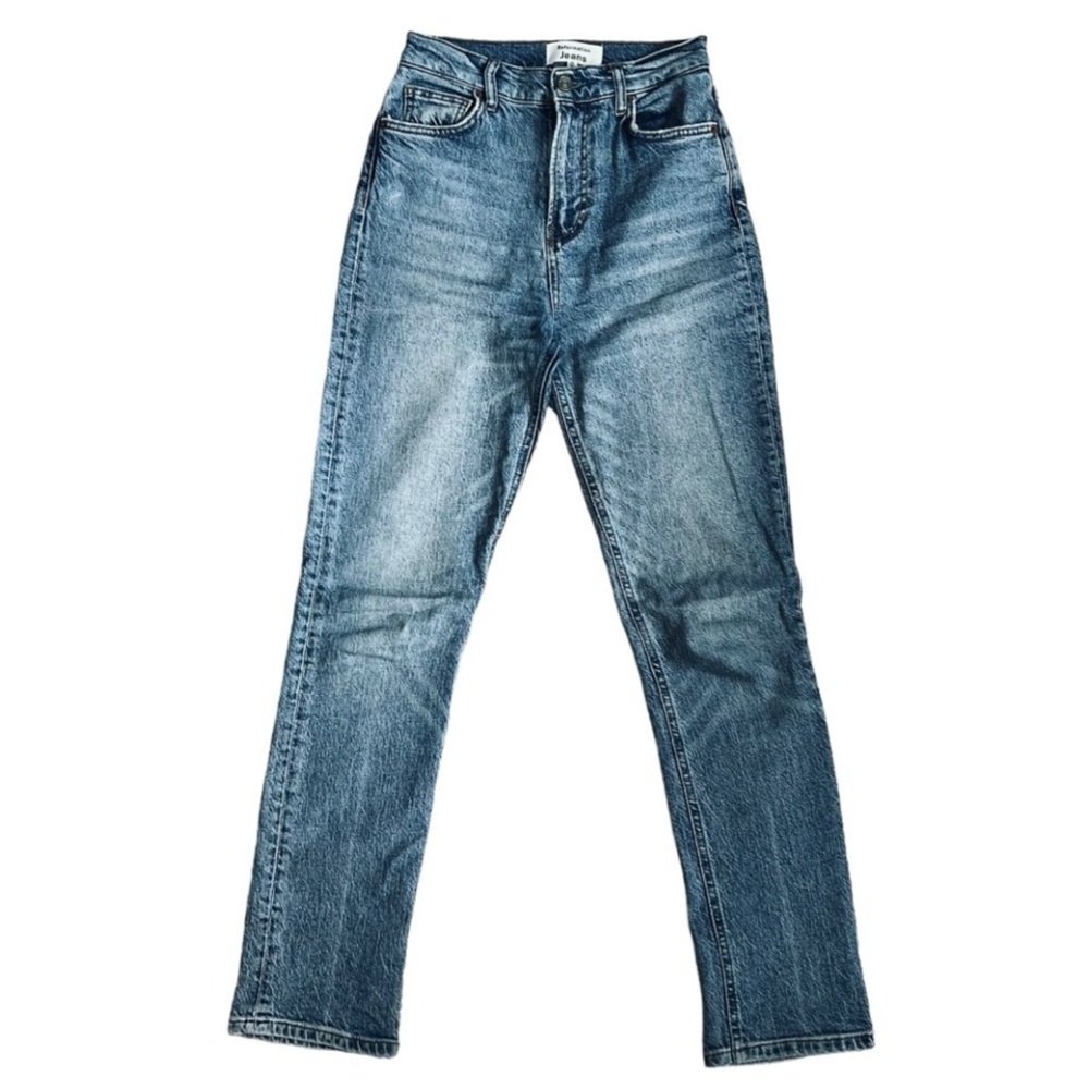 Reformation High Rise Skinny Light Wash Jeans  Sz 25
